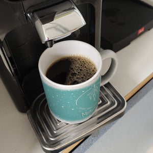Triff mich unter dem Mistelzweig Weihnachten Kaffeebecher