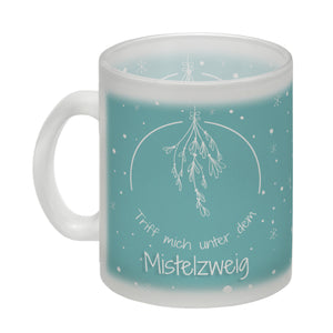 Triff mich unter dem Mistelzweig Weihnachten Kaffeebecher