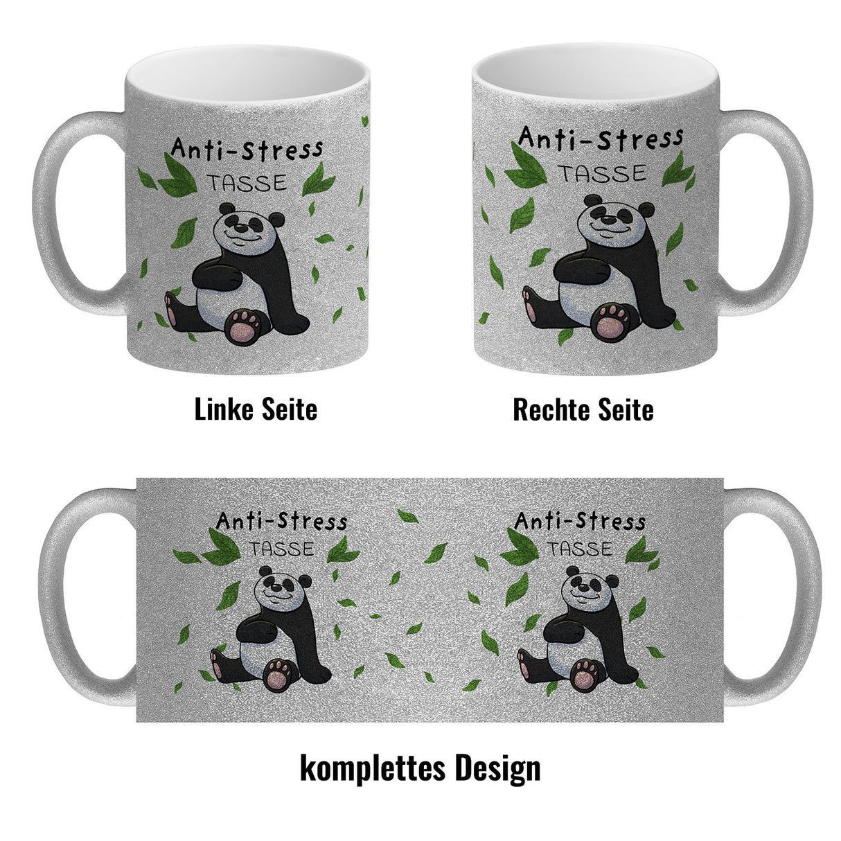 Anti-Stress Panda Kaffeebecher