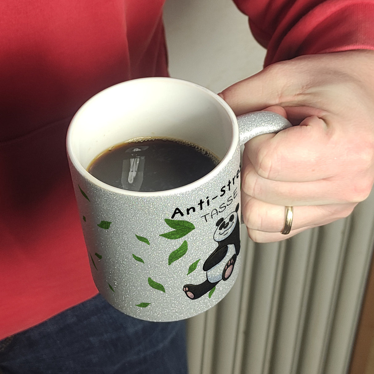 Anti-Stress Panda Kaffeebecher