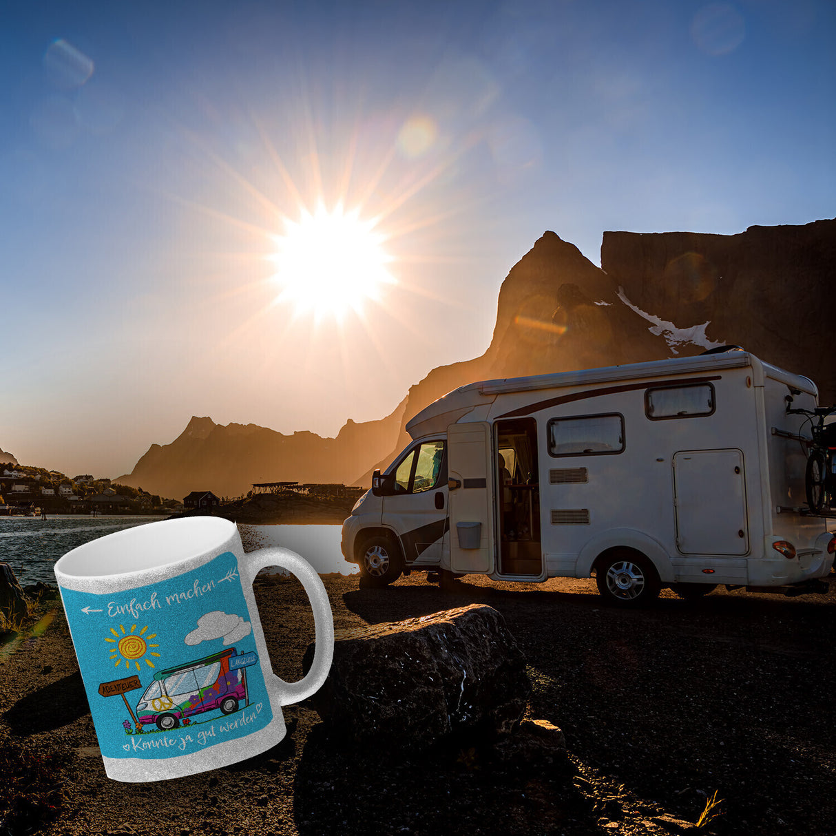 Camping Abenteuer Kaffeebecher