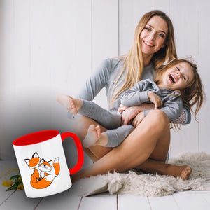 Beste Mama der Welt Kaffeebecher mit Füchsen