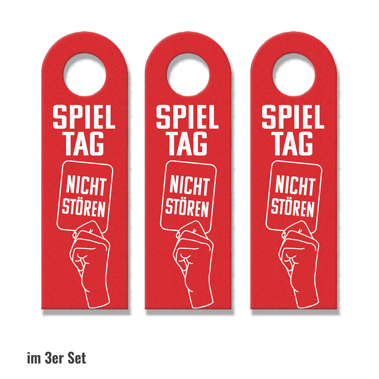 Fußball Spieltag Türhänger für Fußballfans und grün