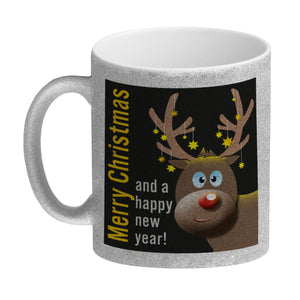 Rentier Motiv und Spruch Kaffeebecher zum Thema Weihnachten