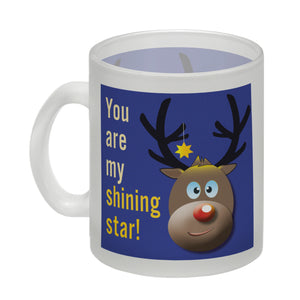 Weihnachten Kaffeebecher mit Rentier Motiv