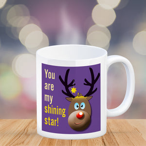 Weihnachten Kaffeebecher mit Rentier Motiv