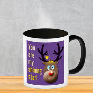 Weihnachten Kaffeebecher mit Rentier Motiv