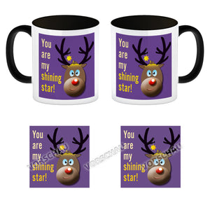 Weihnachten Kaffeebecher mit Rentier Motiv