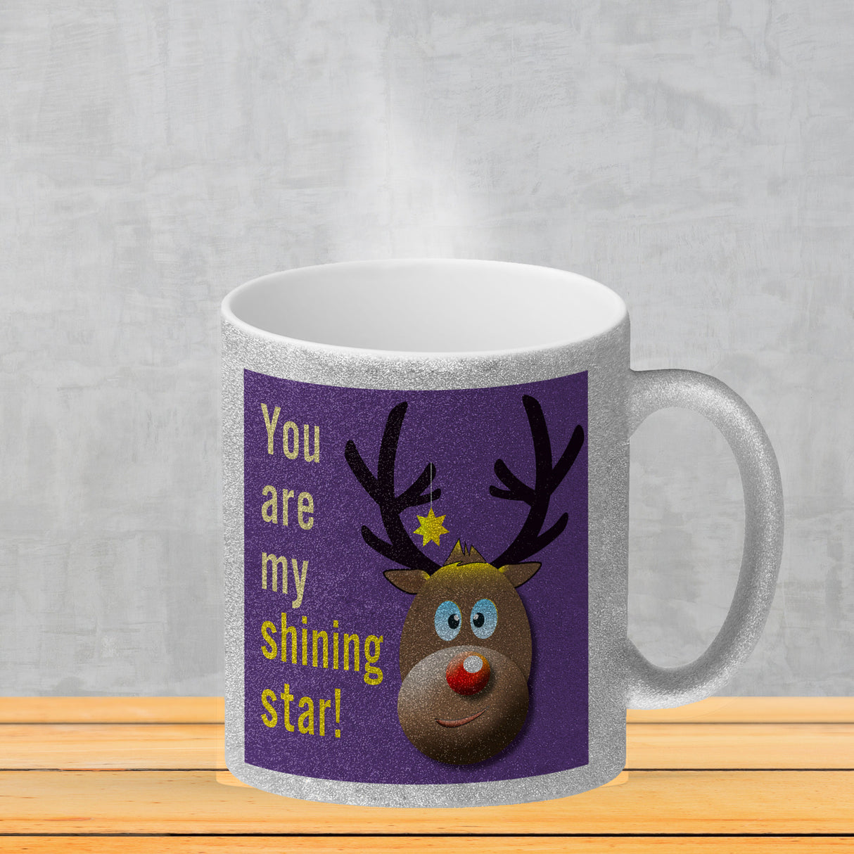 Weihnachten Kaffeebecher mit Rentier Motiv
