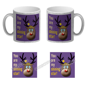 Weihnachten Kaffeebecher mit Rentier Motiv