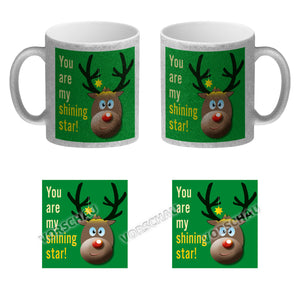 Weihnachten Kaffeebecher mit Rentier Motiv