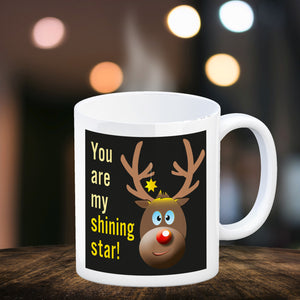 Weihnachten Kaffeebecher mit Rentier Motiv
