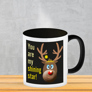 Weihnachten Kaffeebecher mit Rentier Motiv