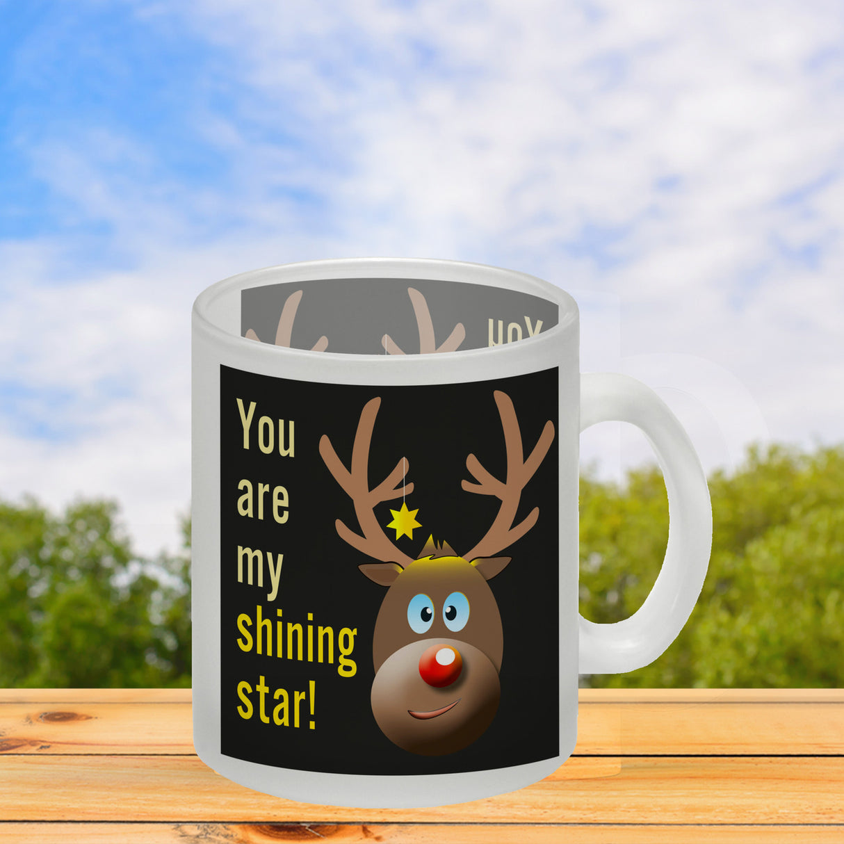 Weihnachten Kaffeebecher mit Rentier Motiv