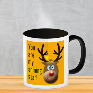 Weihnachten Kaffeebecher mit Rentier Motiv