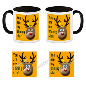 Weihnachten Kaffeebecher mit Rentier Motiv