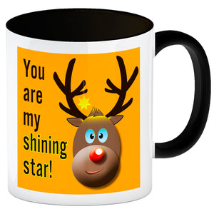 Weihnachten Kaffeebecher mit Rentier Motiv