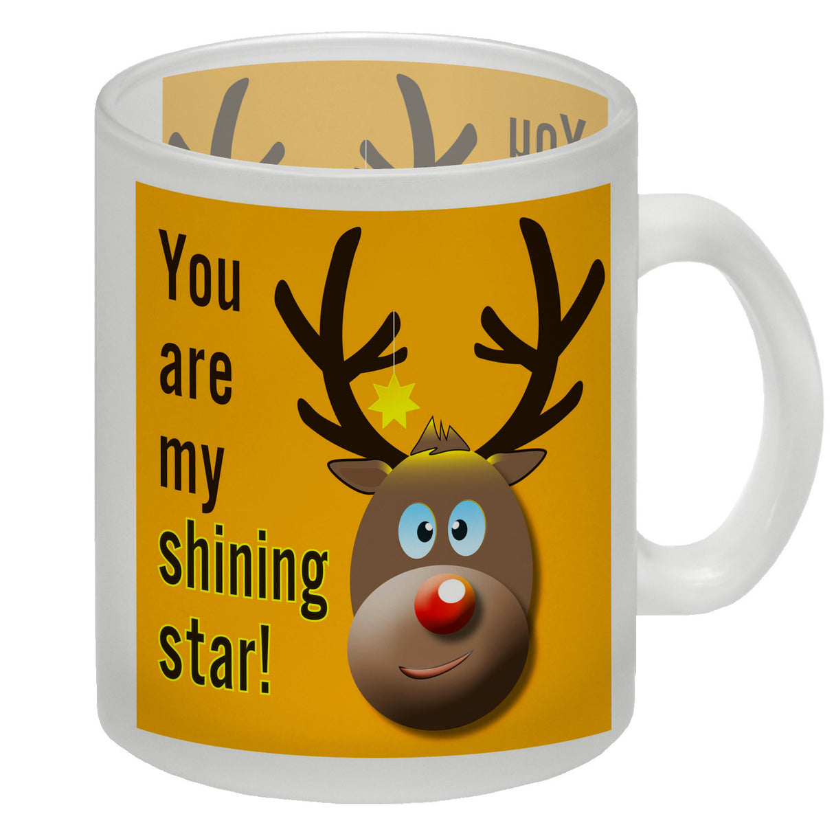Weihnachten Kaffeebecher mit Rentier Motiv