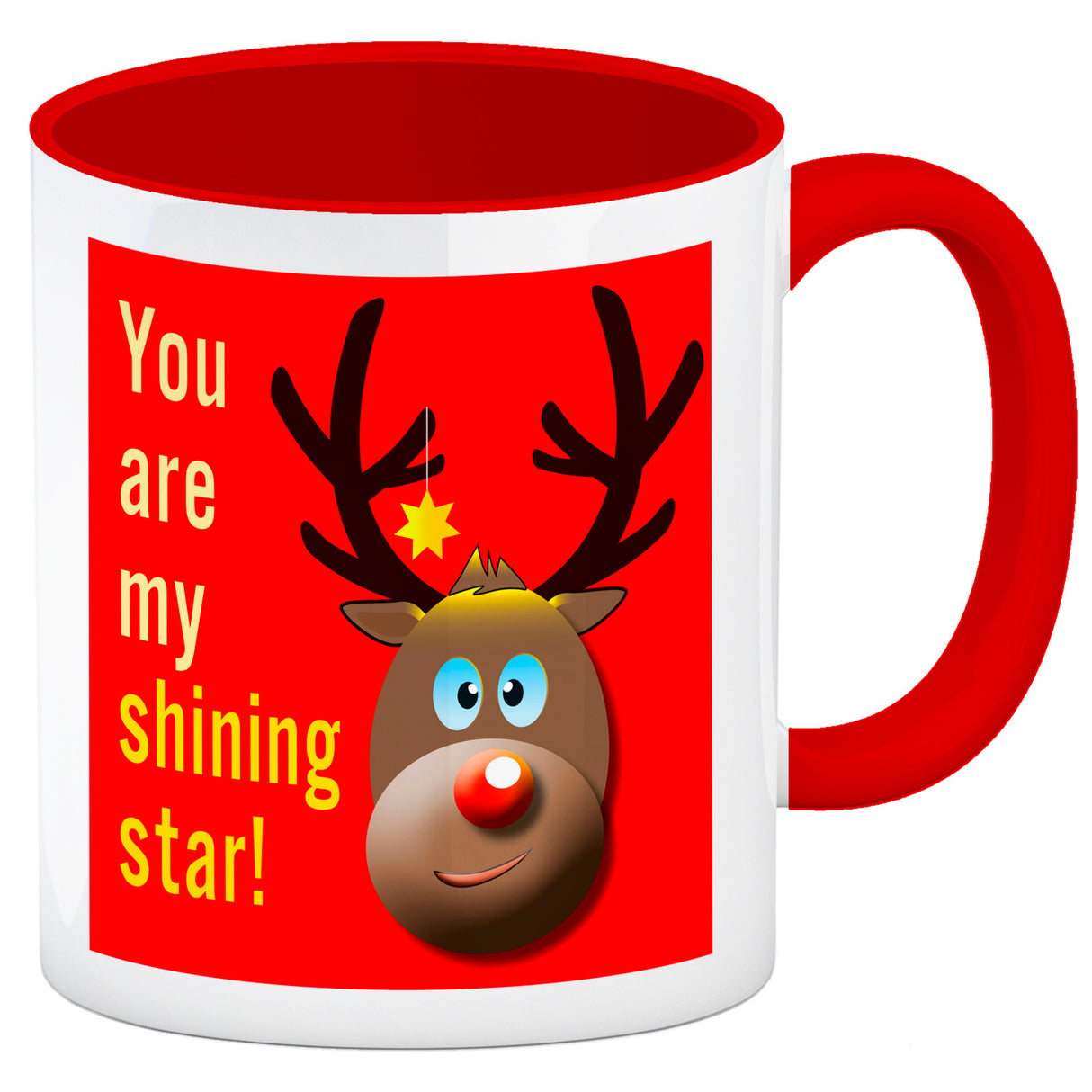 Weihnachten Kaffeebecher mit Rentier Motiv