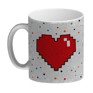Ich liebe es, wenn meine Freundin mich zocken lässt Kaffeebecher mit Pixelherz