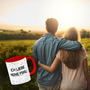 Ich liebe es, wenn meine Frau mich zocken lässt Kaffeebecher mit Pixelherz