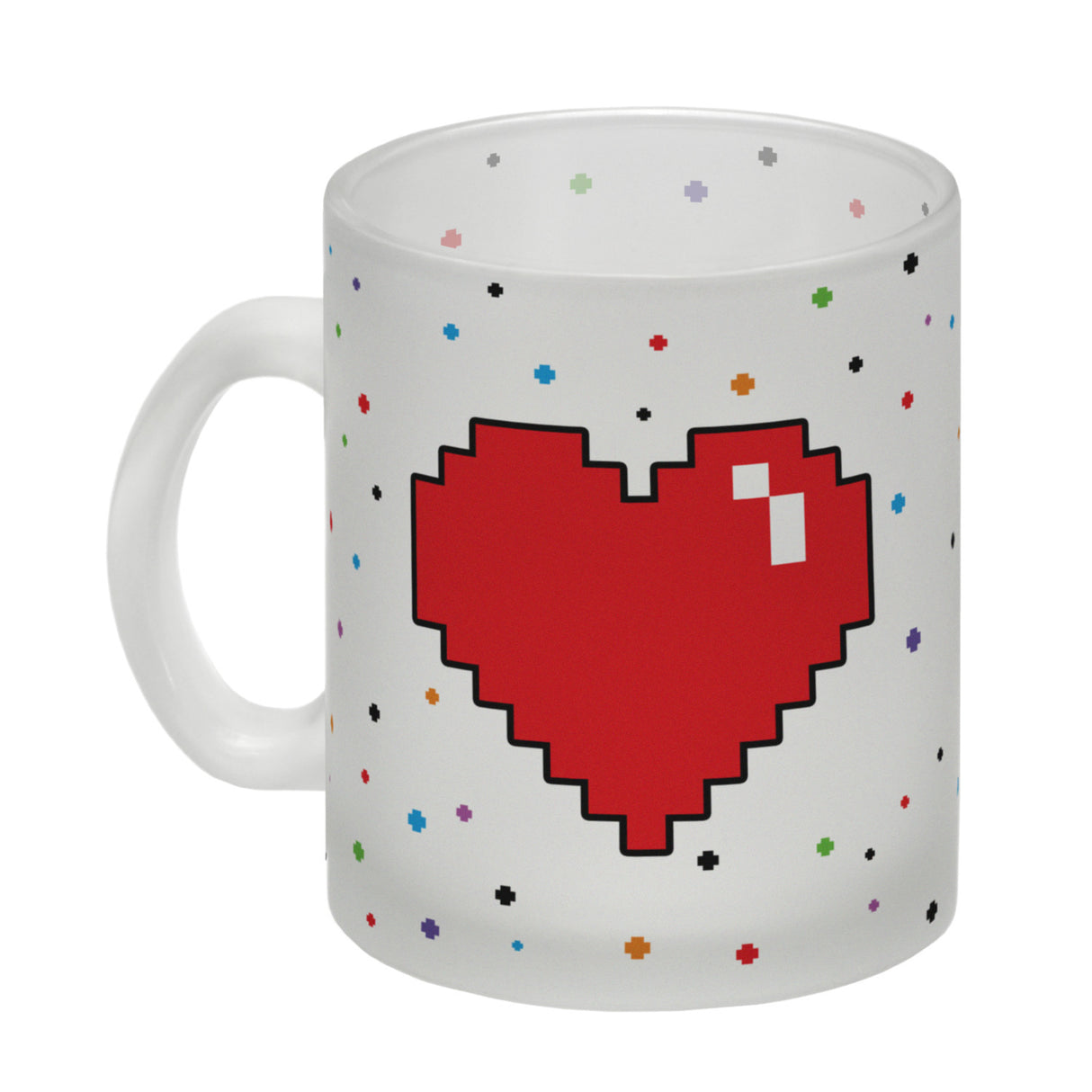 Ich liebe es, wenn meine Frau mich zocken lässt Kaffeebecher mit Pixelherz