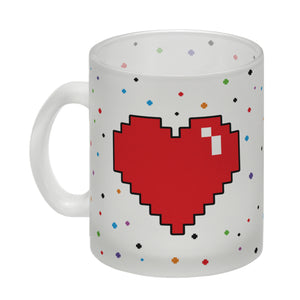 Ich liebe es, wenn meine Frau mich zocken lässt Kaffeebecher mit Pixelherz