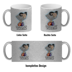 Bock auf Vögeln Kaffeebecher mit lustigem Wortspiel und Steinbock