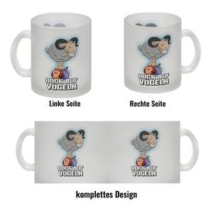 Bock auf Vögeln Kaffeebecher mit lustigem Wortspiel und Steinbock