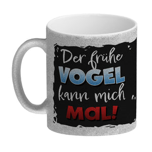 Der frühe Vogel kann mich mal Kaffeebecher mit lustigem Einhorn