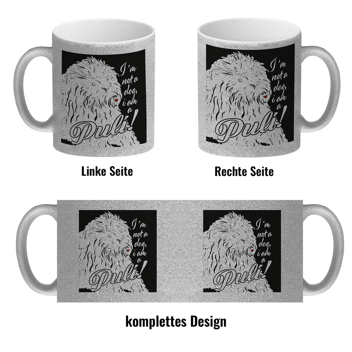 I'm not a dog I am a Puli! Kaffeebecher
