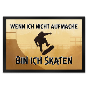 Wenn ich nicht aufmache bin ich skaten Fußmatte für Skater