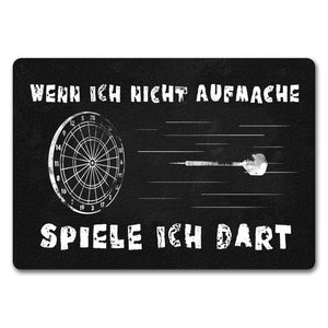 Wenn ich nicht aufmache spiele ich Dart Fußmatte mit Dartscheibe