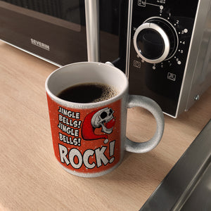 Jingle Bells Rock Weihnachten Kaffeebecher mit Totenkopf