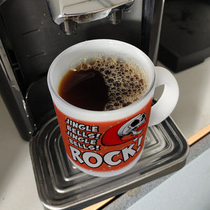 Jingle Bells Rock Weihnachten Kaffeebecher mit Totenkopf