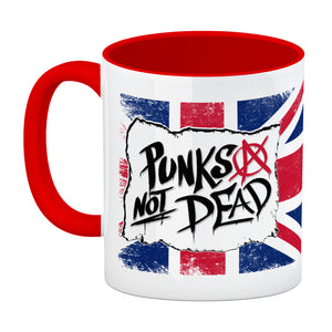 Punks not Dead Union Jack Kaffeebecher