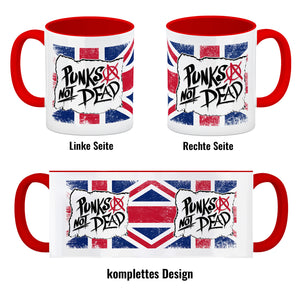 Punks not Dead Union Jack Kaffeebecher