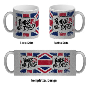 Punks not Dead Union Jack Kaffeebecher