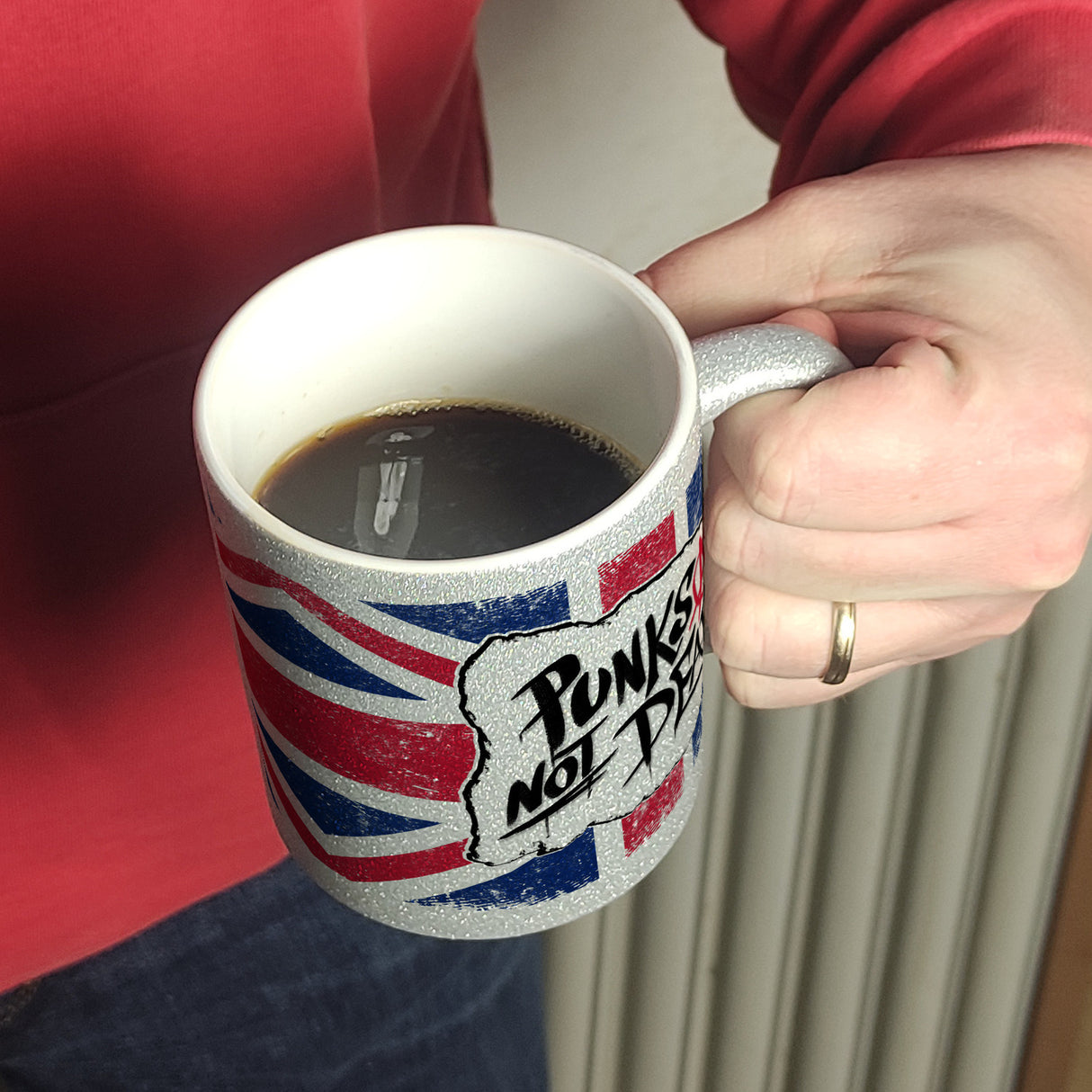 Punks not Dead Union Jack Kaffeebecher