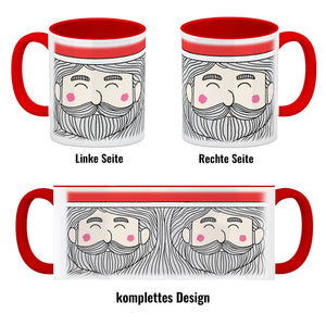 Santa Claus Kaffeebecher mit tollem weihnachtlichem Motiv