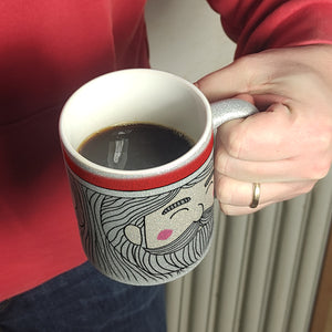 Santa Claus Kaffeebecher mit tollem weihnachtlichem Motiv