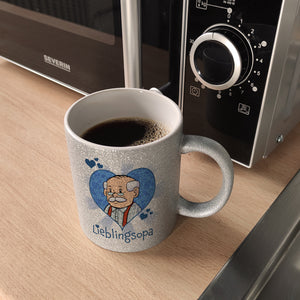 Lieblingsopa Kaffeebecher mit Opa im Herz
