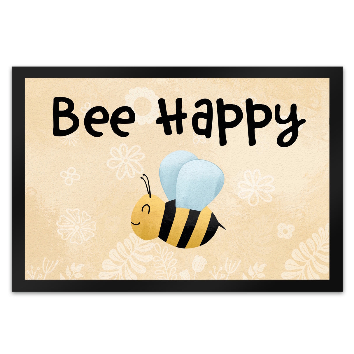 Bee Happy lustige Fußmatte mit glücklicher Biene
