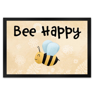 Bee Happy lustige Fußmatte mit glücklicher Biene
