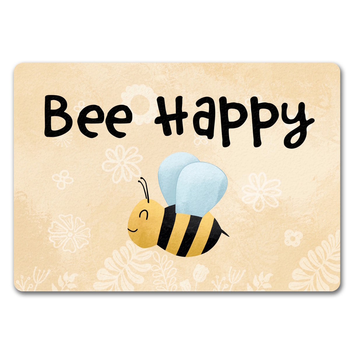 Bee Happy lustige Fußmatte mit glücklicher Biene