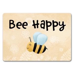 Bee Happy lustige Fußmatte mit glücklicher Biene