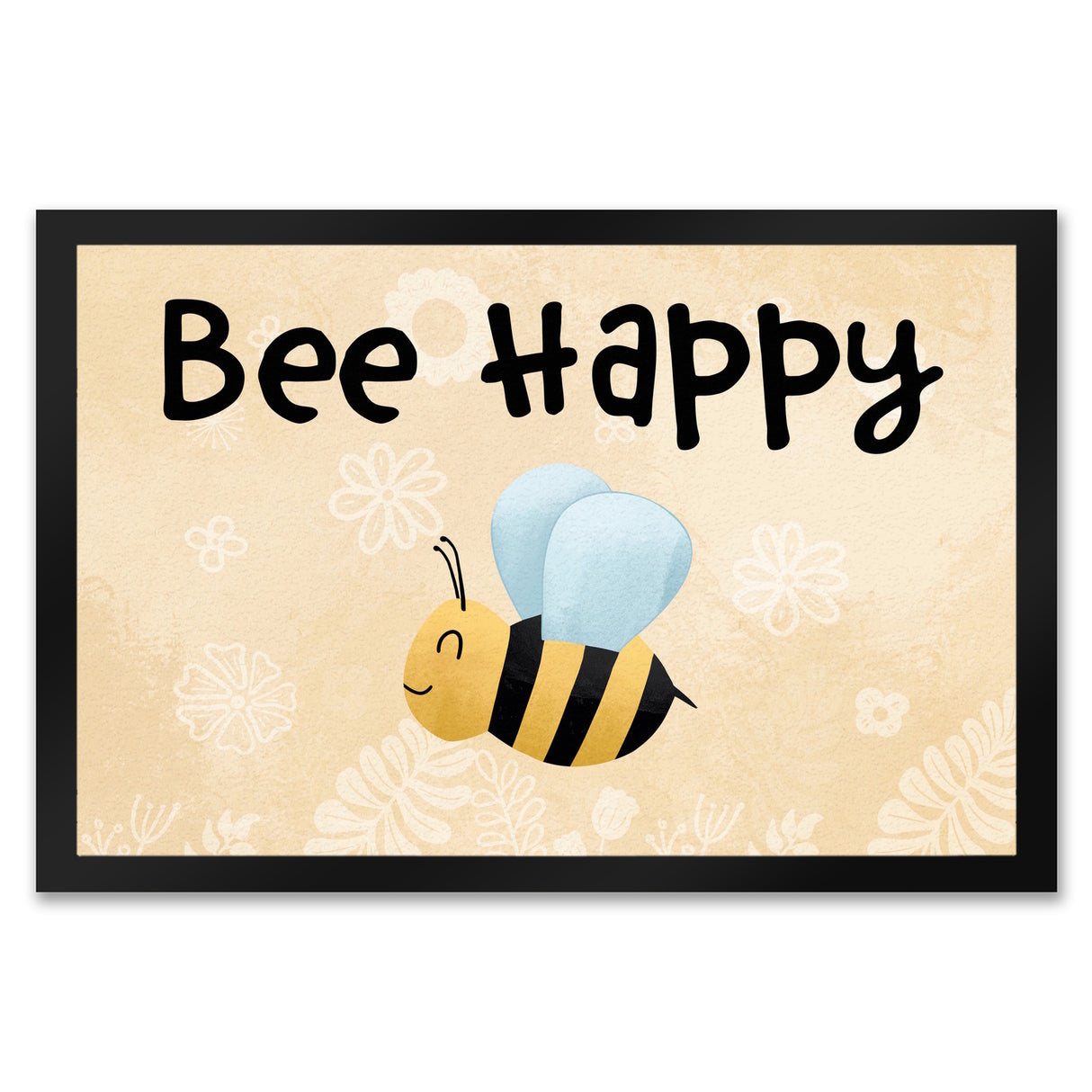 Bee Happy lustige Fußmatte mit glücklicher Biene
