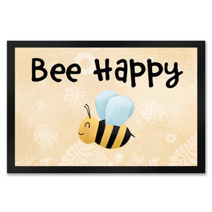 Bee Happy lustige Fußmatte mit glücklicher Biene