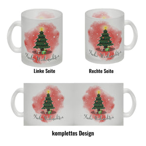Frohe Weihnachten Kaffeebecher mit andächtigem Weihnachtsbaum