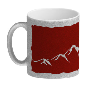 Kaffeebecher mit Grüezi-Schriftzug mit Herz und Bergen
